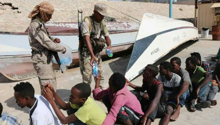 صورة وصول نحو 22 ألف مهاجر من القرن الإفريقي إلى اليمن