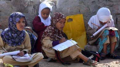 صورة النزوح في اليمن يؤثر على تعليم الفتيات
