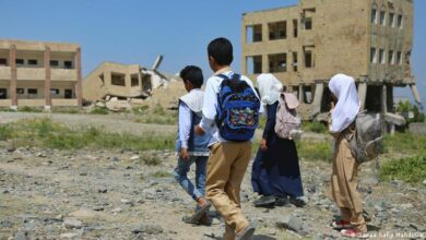 صورة ناشطات يمنيات يطالبن الأمم المتحدة بحماية حق الطلبة بالوصول للتعليم