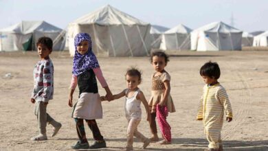 صورة دراسة ميدانية: نصف مخيمات النازحين في اليمن معرّضة للخطر