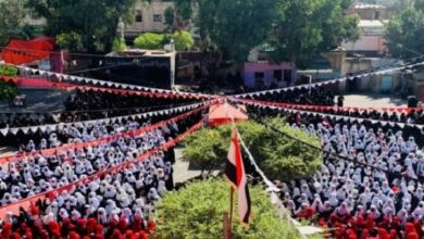 صورة جدلٌ حول احتفالات الثورة بمدارس إب