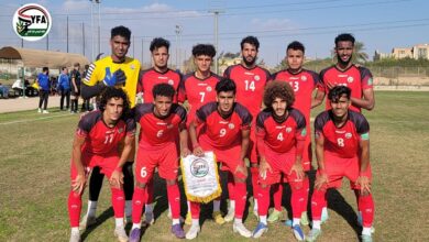 صورة منتخبنا الوطني يتغلب على فريق النجوم المصري بهدف  وحيد